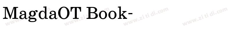 MagdaOT Book字体转换